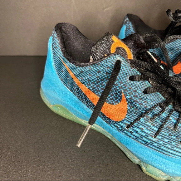 Youth Nike KD 8 GS OKC Blue Lagoon Basketball Shoes 768867-480 Sz 5.5 - Picture 5 of 9